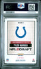Graded 2025 Panini Instant Tyler Warren #NFLDN10 NFL Draft Night Rookie RC Football Card PSA 10 Gem Mint by Hall of Fame Sports Memorabilia