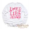 Love Like Jesus Valentine's Day Shirt - Christian Valentine's Tee by Madi Moosh
