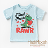 I Steal Hearts T-Rex Valentine's Day Shirt - Dinosaur Valentine's Tee by Madi Moosh