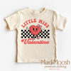 Little Miss Valentine Valentine's Day Shirt - Valentine's Tee by Madi Moosh