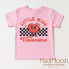 Little Miss Valentine Valentine's Day Shirt - Valentine's Tee by Madi Moosh