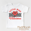Little Miss Valentine Valentine's Day Shirt - Valentine's Tee by Madi Moosh