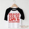 Snacks Are My Love Language Valentine's Day Shirt - Valentine's Tee by Madi Moosh