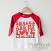 Snacks Are My Love Language Valentine's Day Shirt - Valentine's Tee by Madi Moosh