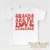 Snacks Are My Love Language Valentine's Day Shirt - Valentine's Tee by Madi Moosh