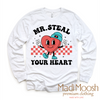 Mr. Steal Your Heart Valentine's Day Shirt - Valentine's Tee by Madi Moosh