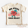 Mr. Steal Your Heart Valentine's Day Shirt - Valentine's Tee by Madi Moosh