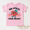 Mr. Steal Your Heart Valentine's Day Shirt - Valentine's Tee by Madi Moosh