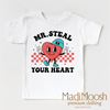 Mr. Steal Your Heart Valentine's Day Shirt - Valentine's Tee by Madi Moosh