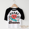 Heart Breaker Valentine's Day Shirt - Skateboard Valentine's Tee by Madi Moosh