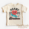 Heart Breaker Valentine's Day Shirt - Skateboard Valentine's Tee by Madi Moosh