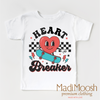 Heart Breaker Valentine's Day Shirt - Skateboard Valentine's Tee by Madi Moosh
