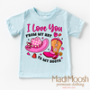 I Love You From My Hat To My Boots Valentine's Day Shirt - Western Valentine's Tee by Madi Moosh
