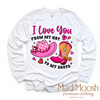 I Love You From My Hat To My Boots Valentine's Day Shirt - Western Valentine's Tee by Madi Moosh
