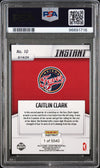 Graded 2024 Panini Instant WNBA Caitlin Clark #10 Rookie RC Basketball Card PSA 9 Mint