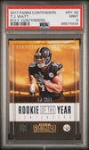 Graded 2017 Panini Contenders T.J. Watt #RY-30 ROY Contenders Rookie RC Football Card PSA 9 Mint