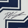 Framed Autographed/Signed Deuce Vaughn 35x39 Dallas Blue Football Jersey JSA COA