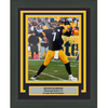 Framed Autographed/Signed Ben Roethlisberger Pittsburgh Steelers 8x10 Football Photo JSA COA