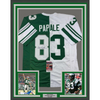 Framed Autographed/Signed Vince Papale 35x39 Philadelphia Green and White Split Football Jersey JSA COA