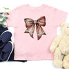 Vintage Football Bow For Kids T-Shirt – Cute Game Day Shirt for Girls by Adorb Custom Tees