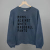 Moms Against White Baseball Pants by Ivy + Cloth
