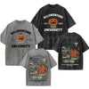 Vintage Halloweentown University Est 1998 T-Shirt – Pumpkin Spooky Town Washed Tee, Retro Autumn Movie Graphic Lightweight Cotton Unisex Top