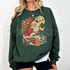 Vintage Santa Chimney Sweatshirt | Retro Reindeer Christmas Graphic Crewneck