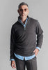 Voey Quarter Zip Sweatshirt - Charcoal Gray by Buki