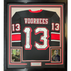 Framed Autographed/Signed Ari Lehman Jason Voorhees 35x39 Friday The 13th Black Movie Jersey JSA COA by Hall of Fame Sports Memorabilia