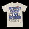 Without Christ I Am Nothing Graphic Tee by Obsessed with graphic tees