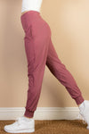 High Waisted Wide Waistband Joggers