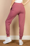 High Waisted Wide Waistband Joggers