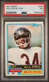 Graded 1981 Topps Walter Payton #400 Football Card PSA 7 Near Mint
