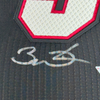 Framed Autographed/Signed Dwyane Wade 35x39 Miami Heat Black Mitchell & Ness Authentic Basketball Jersey Fanatics COA