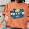 Washington State Vintage Shirt by EnjoyMyDesign LLC