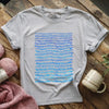 Watercolor knitting pattern T-shirt by YarnMerch
