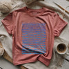 Watercolor knitting pattern T-shirt by YarnMerch