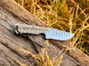 Best Ranch Cowboy Knife – 4" Rasp Steel Blade with Cross-draw Sheath