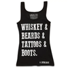 Whiskey And Beards Tank Top by Luckless Outfitters