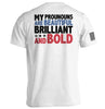 My Pronouns Are Beautiful Brilliant And Bold by Shield Republic