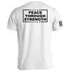 Peace Through Strength White by Shield Republic