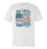 She Loves Jesus And America Too (Front) by Shield Republic