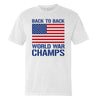 Back to Back World War Champs (Front) by Shield Republic