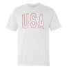 USA Collegiate Solid White (Front) by Shield Republic