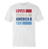 Loves Jesus & America Too Bold (Front) by Shield Republic