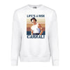 Lifes A Risk Carnal El Gallo Negro Blood In Blood Out Vatos Locos Graphic Tee Shirt by MyWackyTees