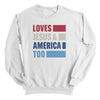 Loves Jesus & America Too Bold (Front) by Shield Republic
