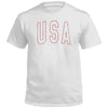 USA Collegiate Solid White (Front) by Shield Republic