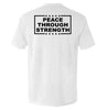 Peace Through Strength White by Shield Republic