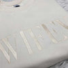 Embroidered “Wifey” Sweatshirt – Cozy Crewneck Perfect Gift for Her by Adorb Custom Tees